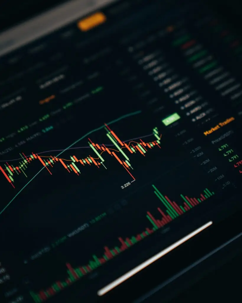 cryptocurrency stockprices on computer
